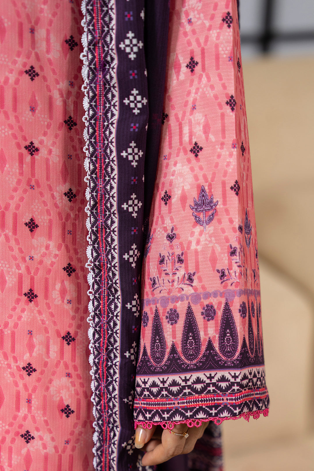 3 Piece Unstitched Geraldine Premium Linen