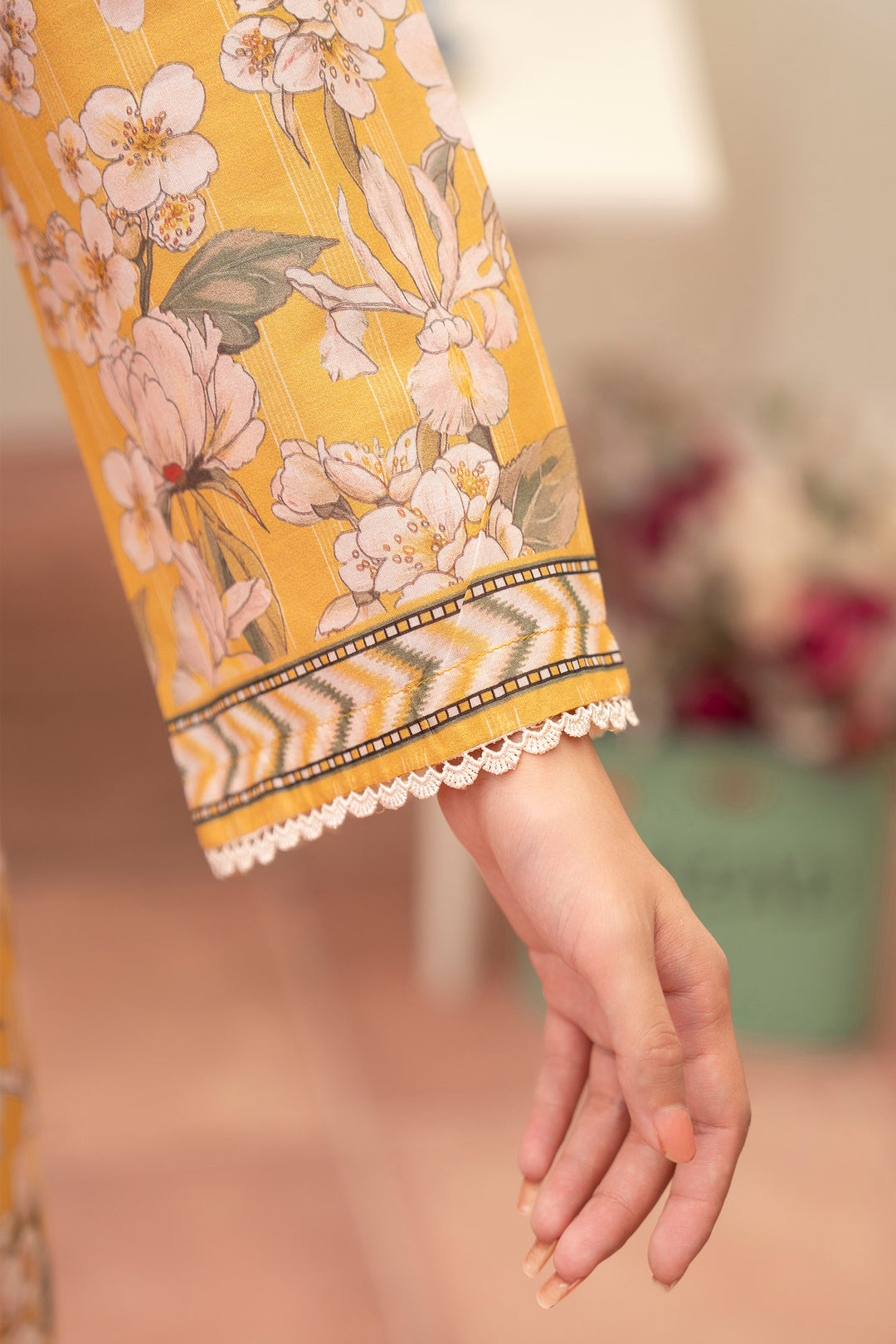 3 Piece Unstitched Honey Premium Lawn - SU25V13-S4 - JACQUARD CLOTHING