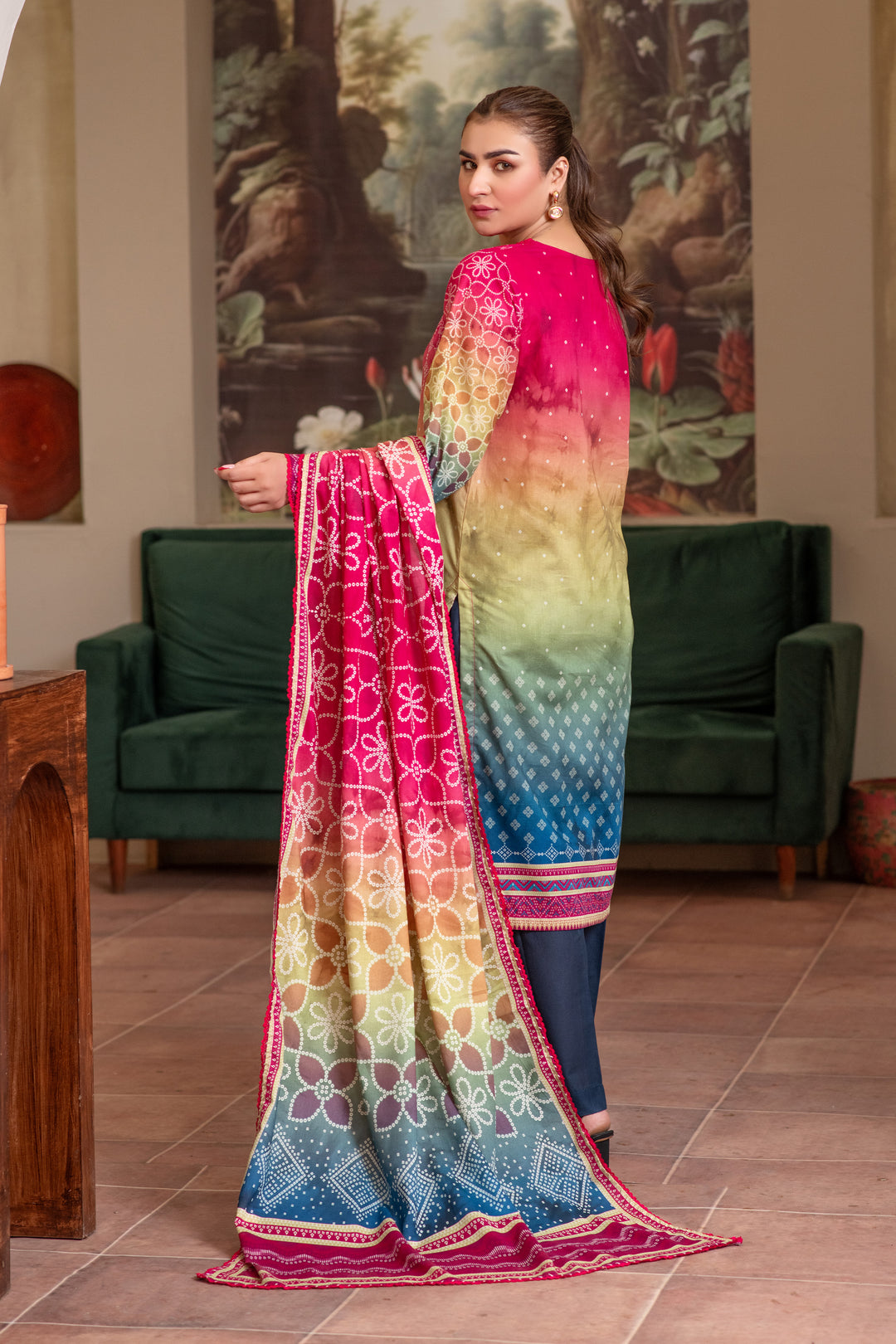3 Piece Unstitched Multi Premium Lawn - SU25V12-S10 - JACQUARD CLOTHING