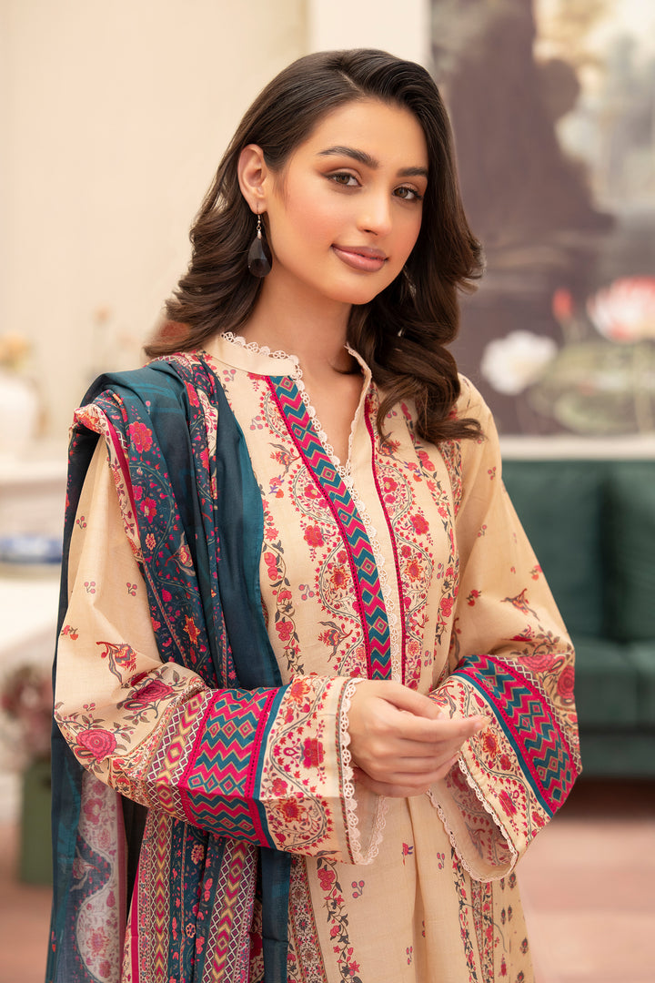 3 Piece Unstitched Skin Premium Lawn - SU25V15-S7 - JACQUARD CLOTHING