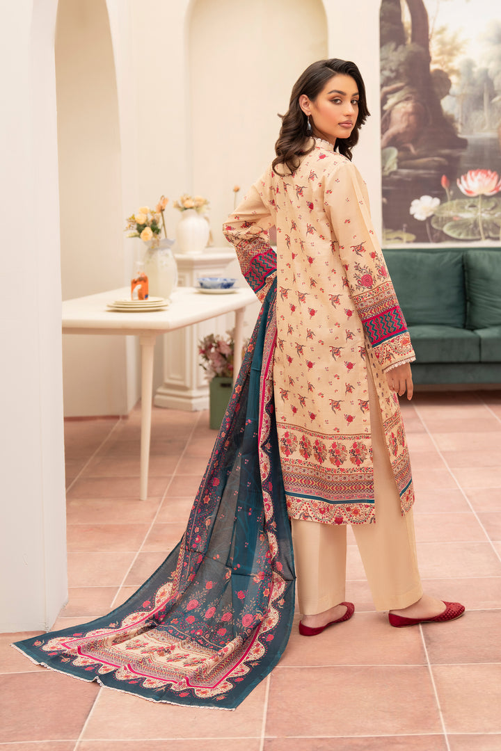 3 Piece Unstitched Skin Premium Lawn - SU25V15-S7 - JACQUARD CLOTHING