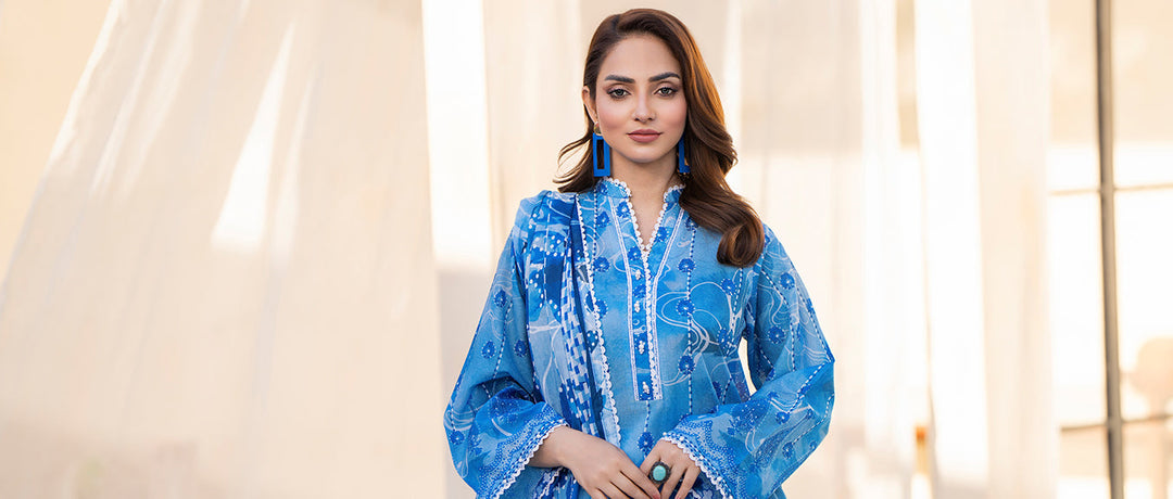 Buy Unstitched Premium Lawn Suits Online
