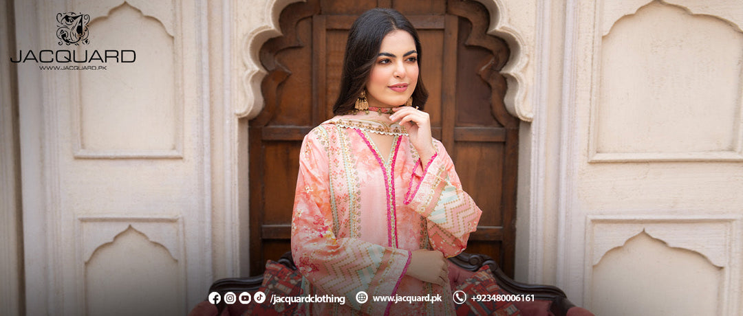 3 Piece Premium Lawn Suits for Ladies – Jacquard 2026 Collection