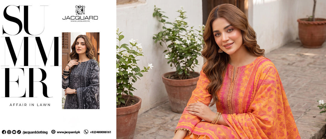 Premium 3 Piece Unstitched Suit at Jacquard Clothing