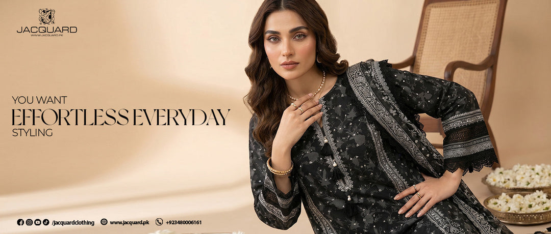 jacquard 3 piece lawn suit for every occasion