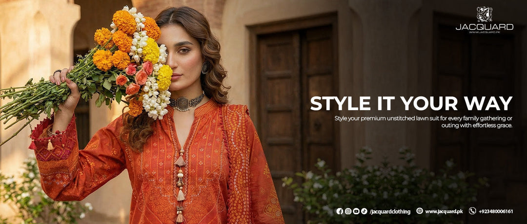Jacquard Clothing Lawn Suits for Casual and Festive Looks