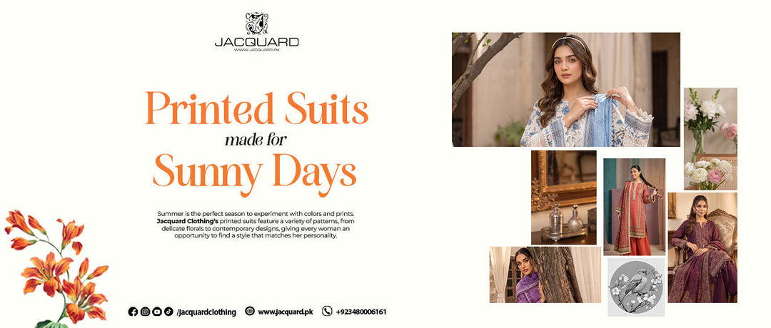 Jacquard Printed Suit for Summer