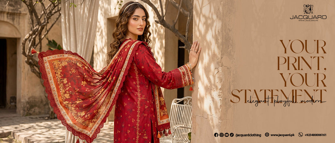 digital printed lawn dresses by jacquard clothing