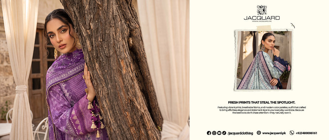 Printed Lawn by jacquard clothing