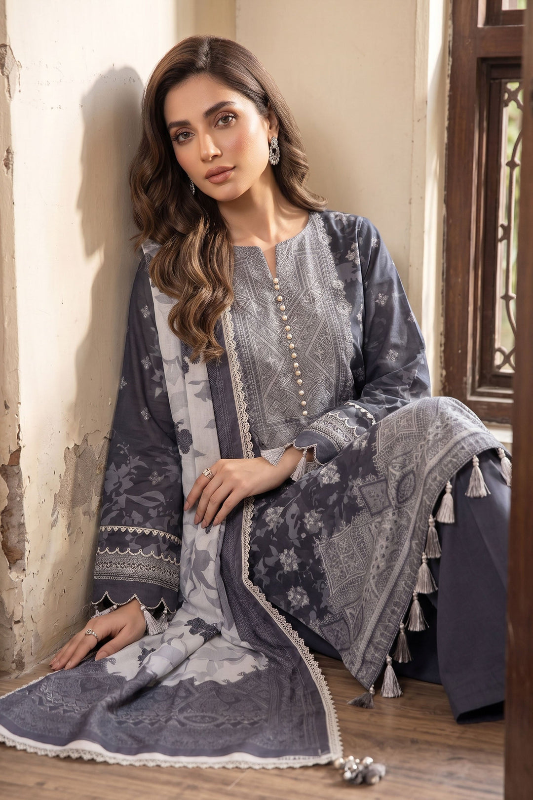 3 Piece Unstitched Printed Lawn VOL-35 SU26