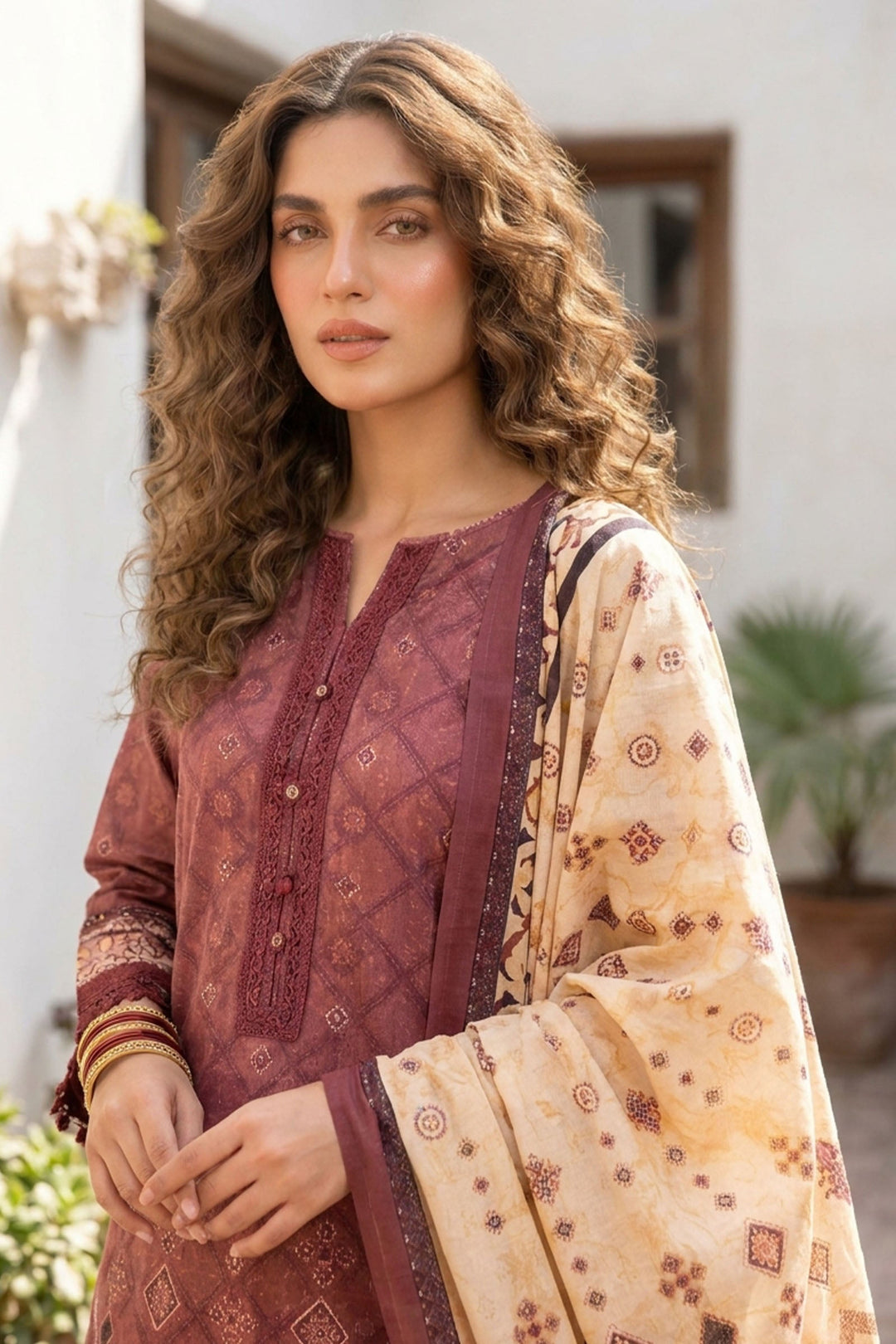 3 Piece Unstitched Printed Lawn VOL-25 SU26