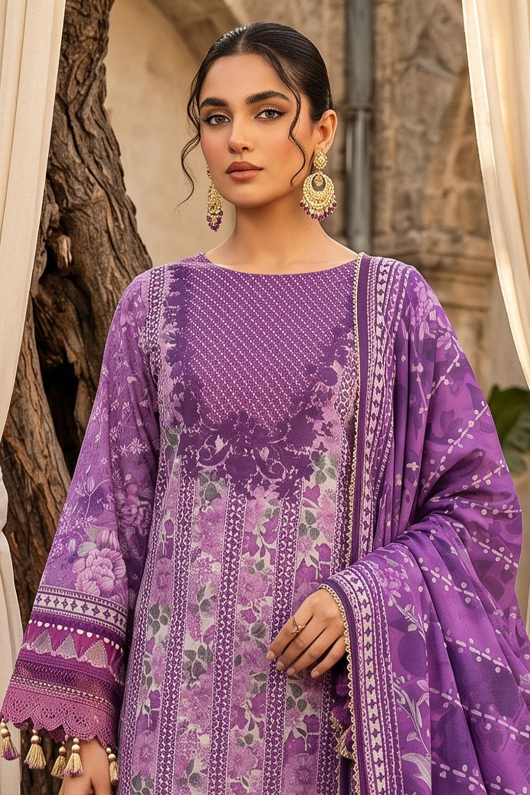3 Piece Unstitched  Printed Lawn VOL-23 SU26