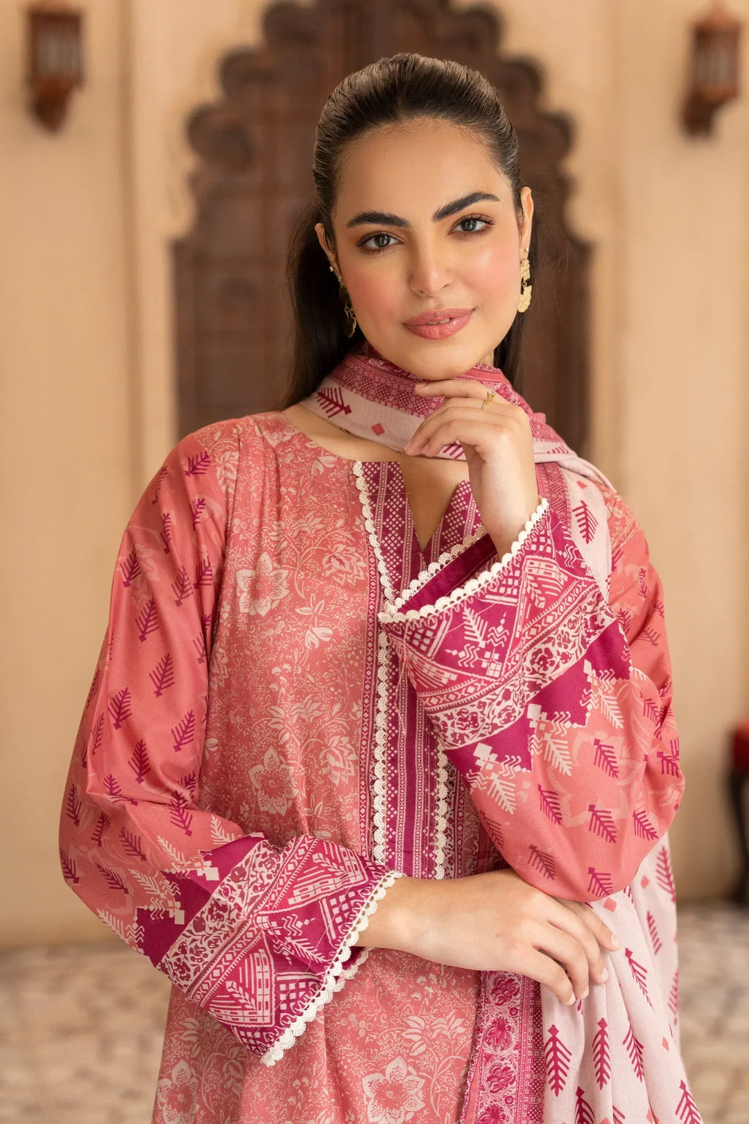 3 Piece Unstitched  Printed Lawn VOL-1 SU26