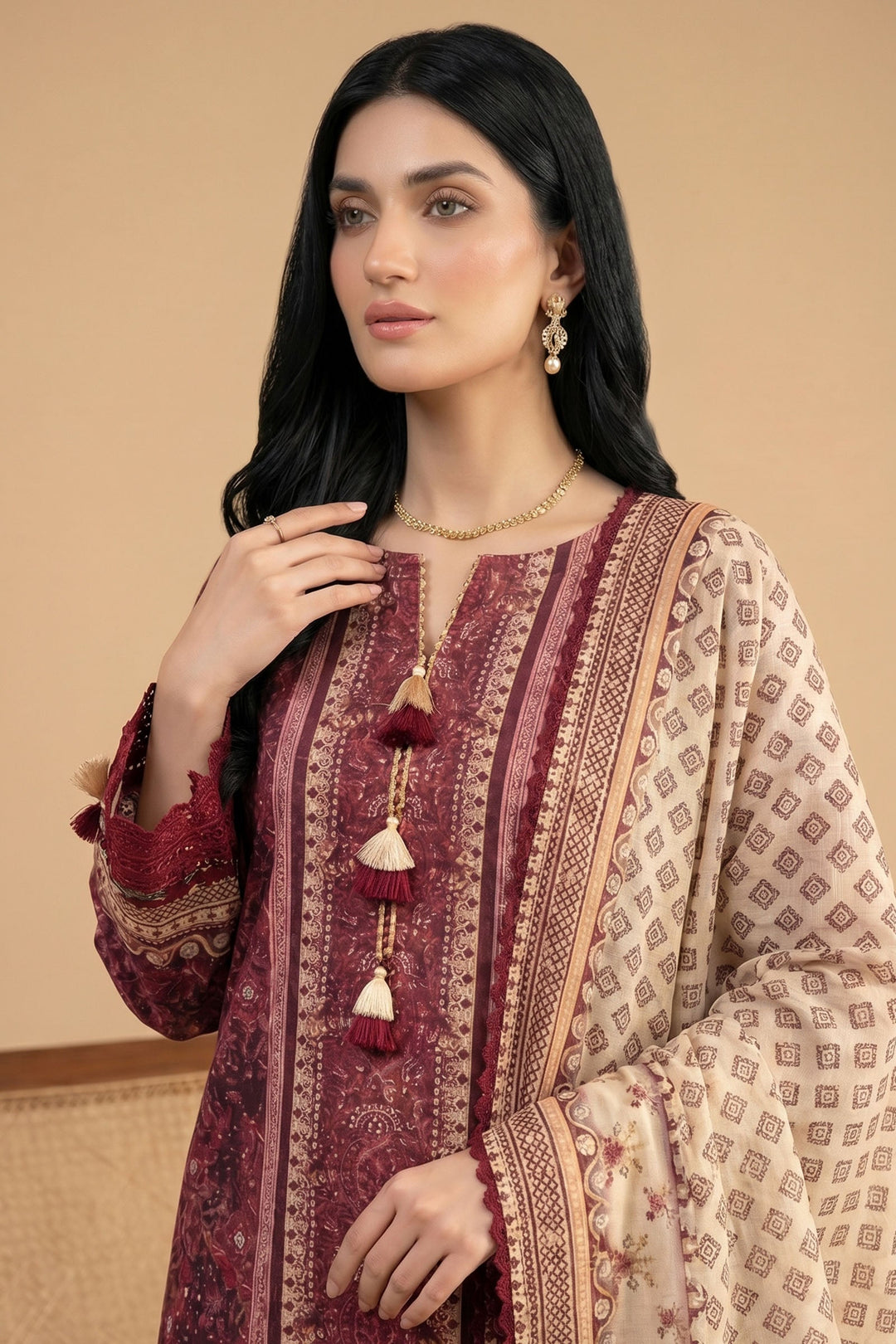 3 Piece Unstitched  Printed Lawn VOL-N-9 SU26