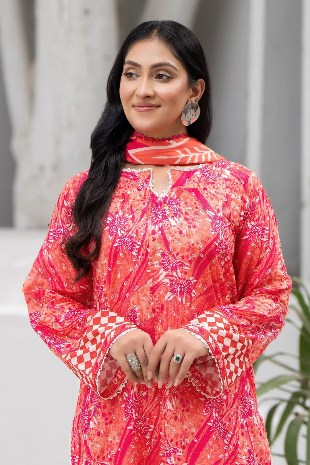 VOL-34 Digital Printed Premium Lawn-S25 - Jacquard Clothing