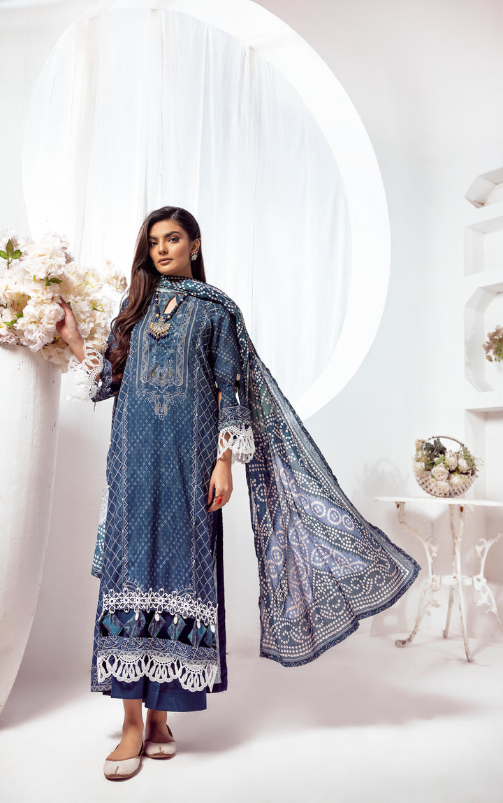 NEW ARRIVALS SEHR E BAHAR | 3PC UNSTITCHED | PRINTED LAWN SUMMER 24'