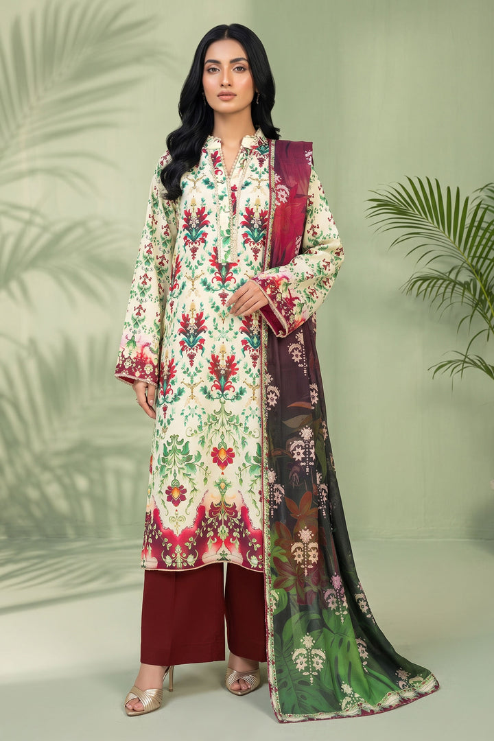 3 Piece Unstitched Multi Premium Linen