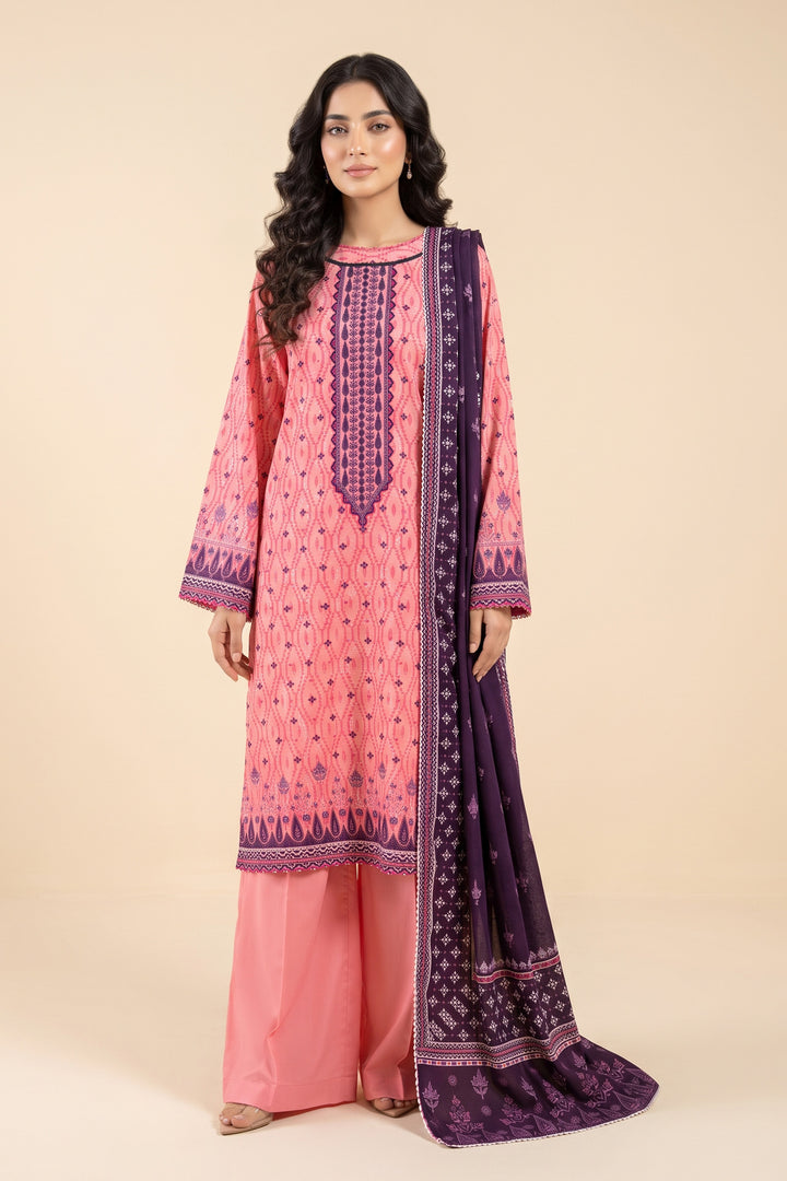 3 Piece Unstitched Geraldine Premium Linen