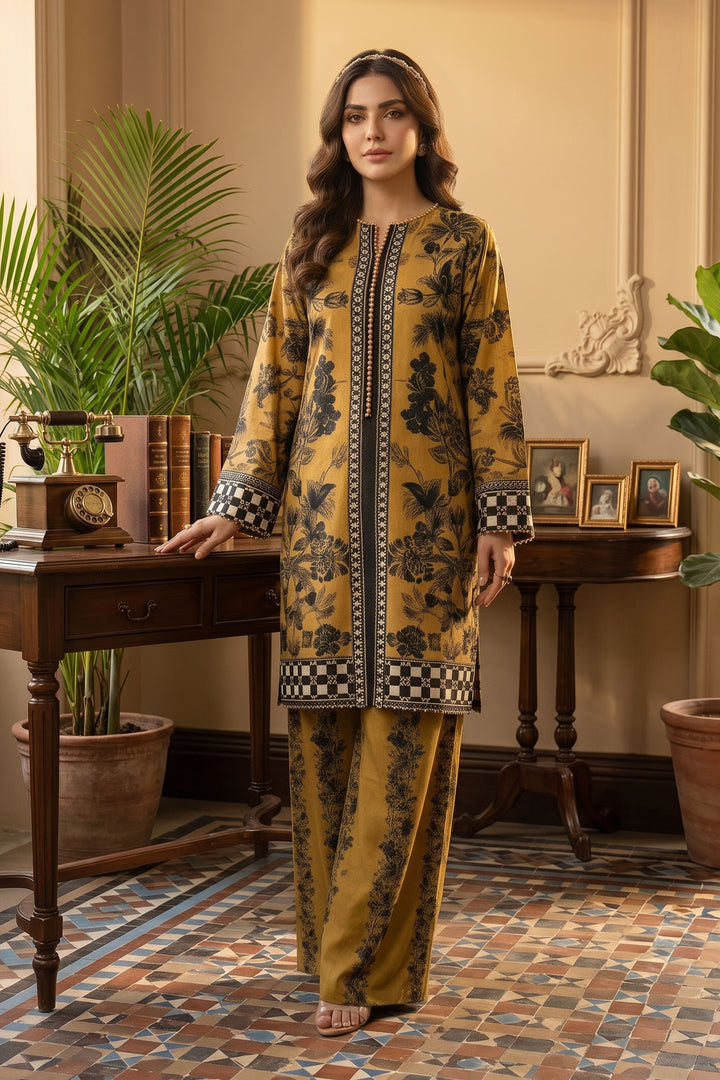 Satin Sheen 2 Piece Unstitched Printed Cambric Co-Ord Set