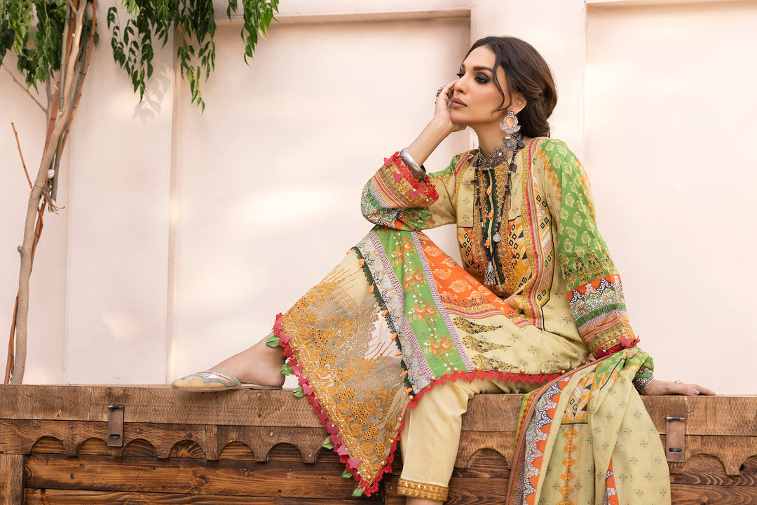 MASTANI COLLECTION / 3PC / PRINTED EMBROIDERED LAWN UNSTITCHED COLLECTION  SUMMER 2023 EID EDIT 2 BY JACQUARD CLOTHING