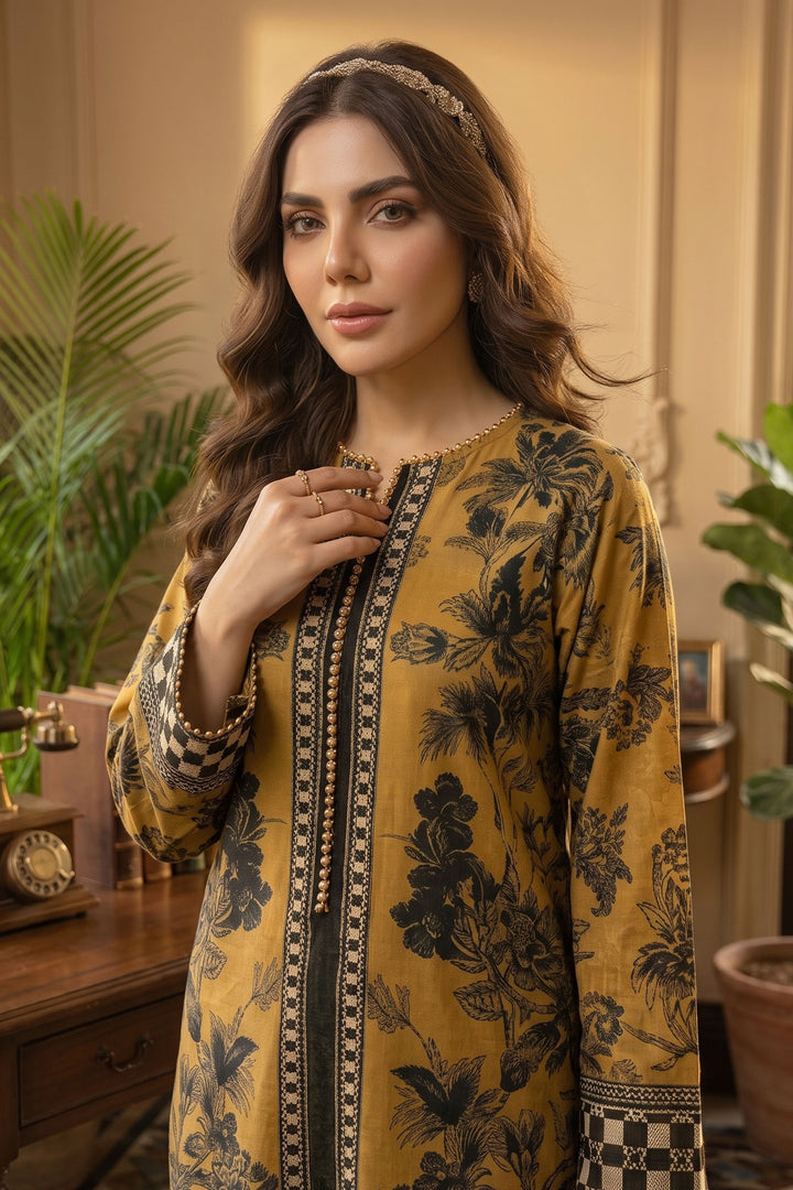 Satin Sheen 2 Piece Unstitched Printed Cambric Co-Ord Set