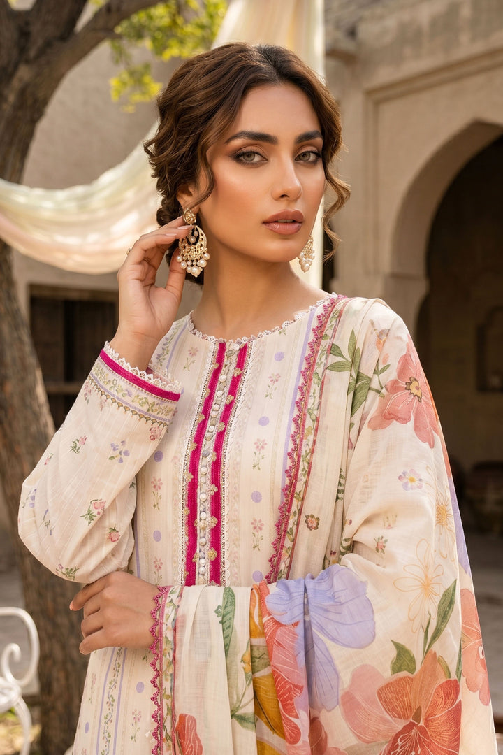 3 Piece Unstitched Pearl Premium Lawn