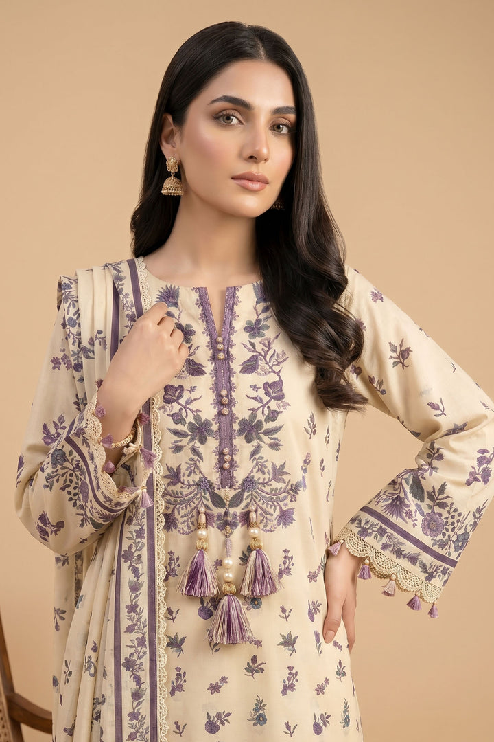 Desert Sand 3 Piece Unstitched Premium Printed Lawn