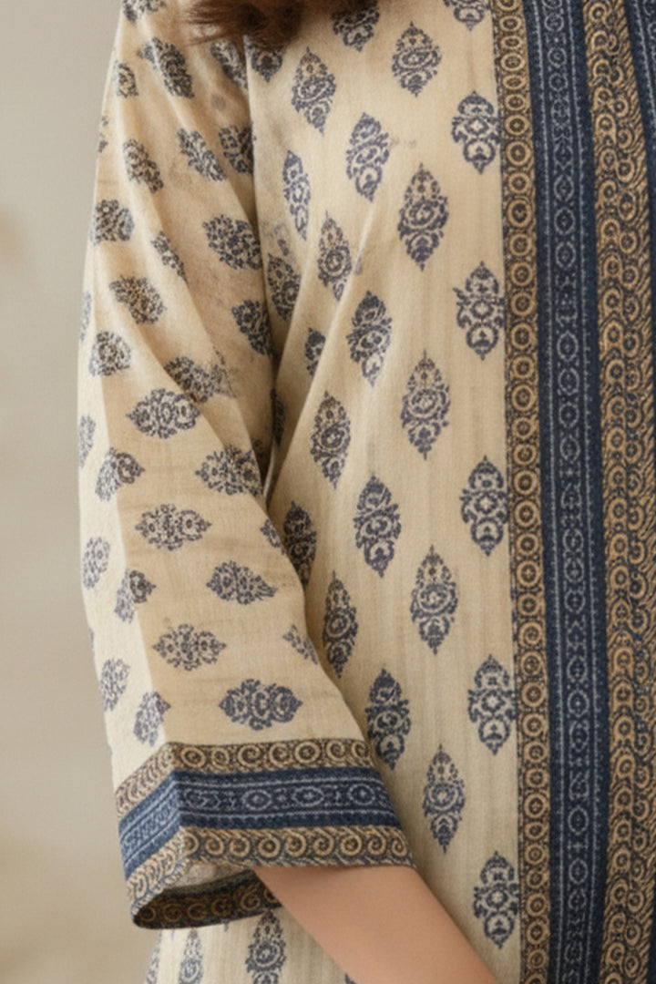 2 Pc Unstitched Premium Desert Sand Printed Co-Ord Set Suit