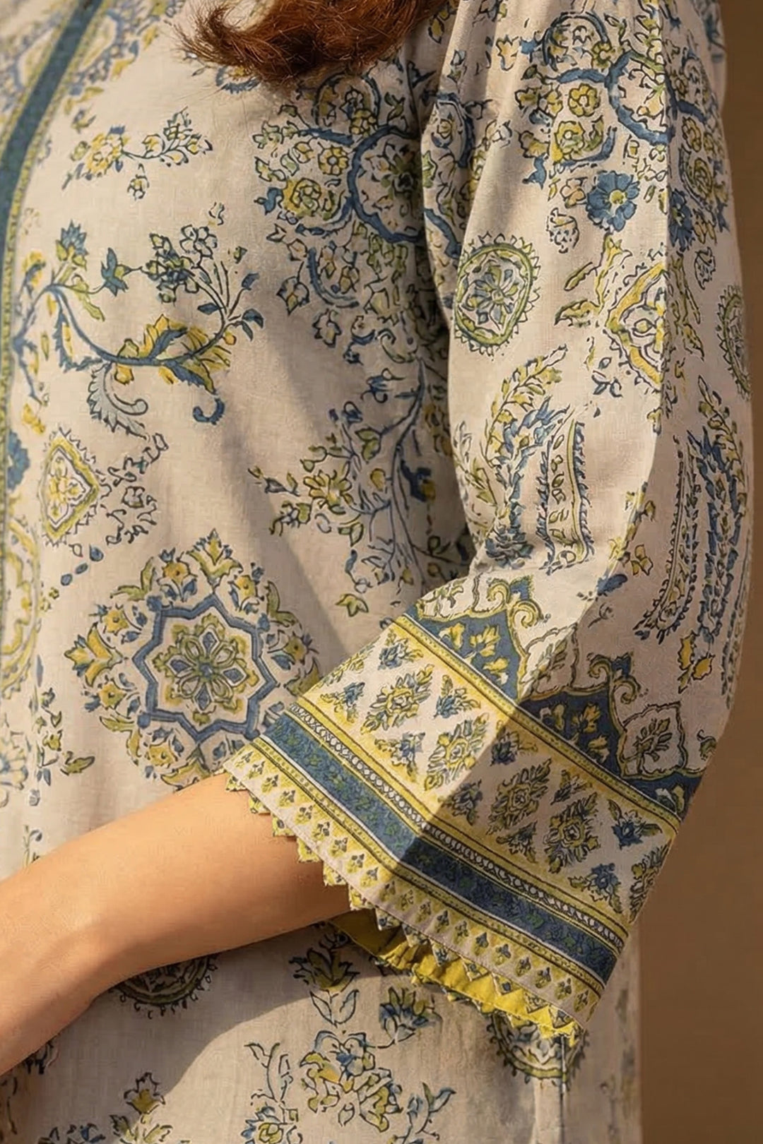 2 Pc Unstitched Premium Printed Almond Co-Ord Set By Jacquard Clothing Summer 2026 Collection