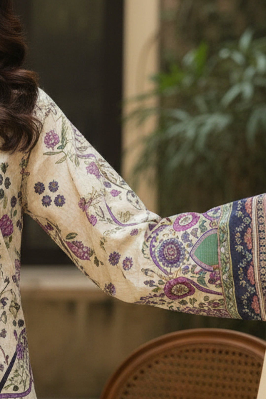 2 Pc Unstitched Premium Printed Beige Co-Ord Set By Jacquard Clothing Summer 2026 Collection