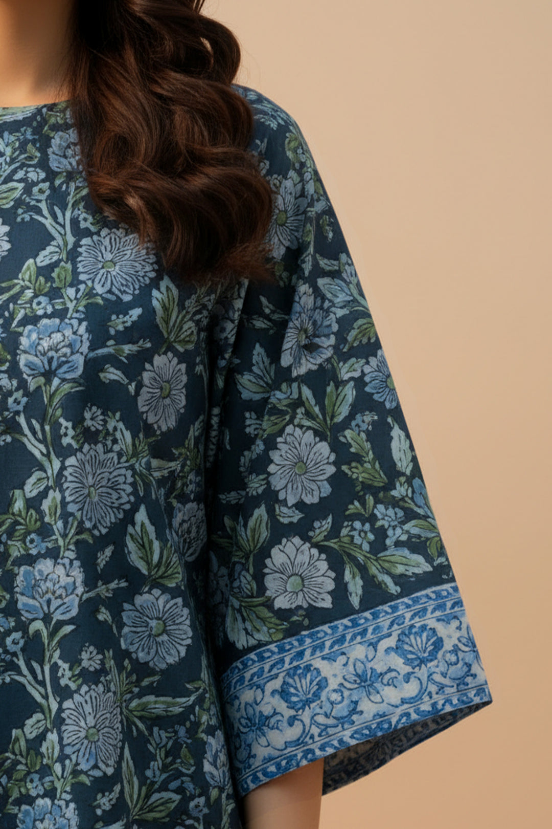 2 Pc Unstitched Premium Printed Blue Co-Ord Set By Jacquard Clothing Summer 2026 Collection