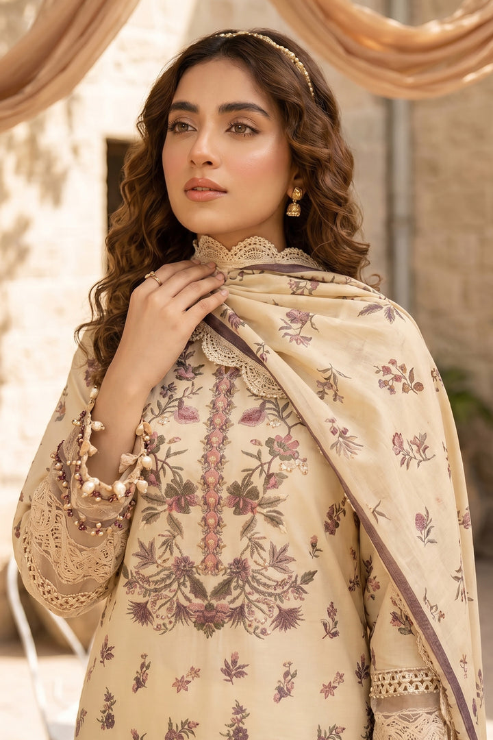 Desert Sand 3 Piece Unstitched Premium Printed Lawn