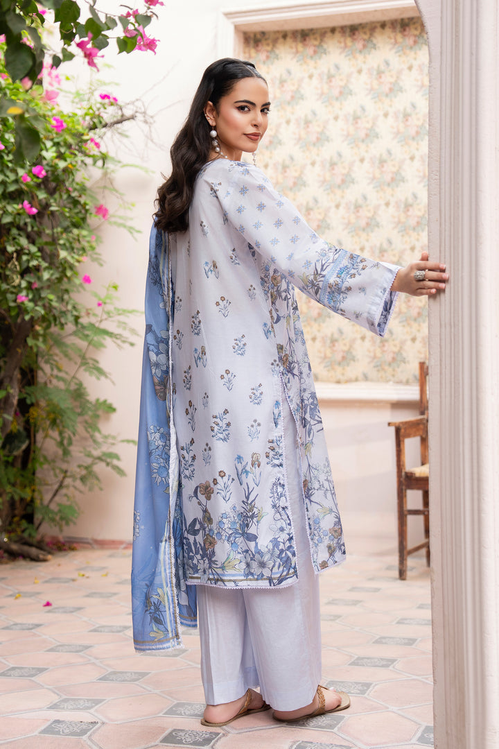 3PC Unstitched Lavender Lawn - SU25V24-S5 - JACQUARD CLOTHING