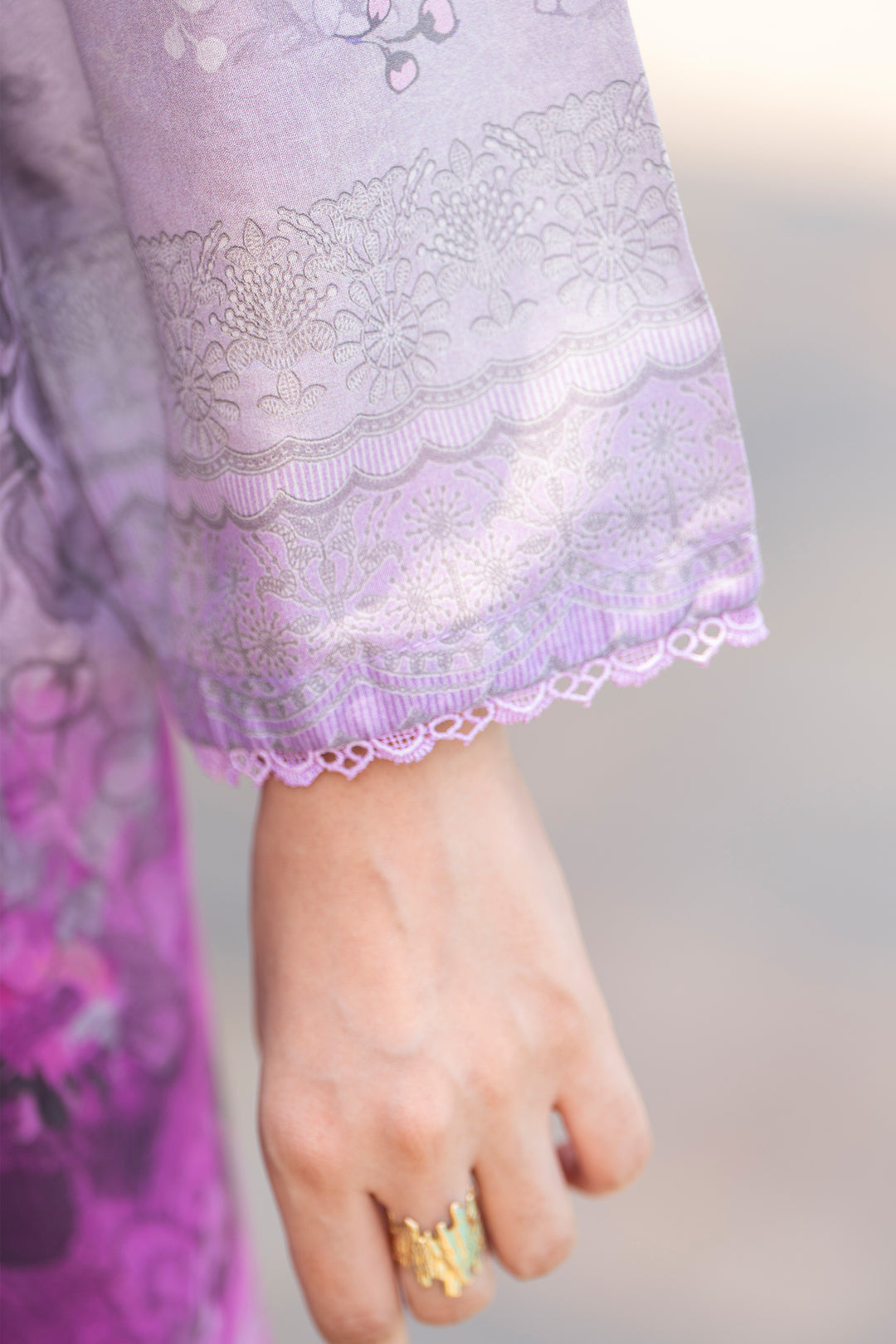 3PC Unstitched Lilac Lawn - SU25V16-S10 - JACQUARD CLOTHING