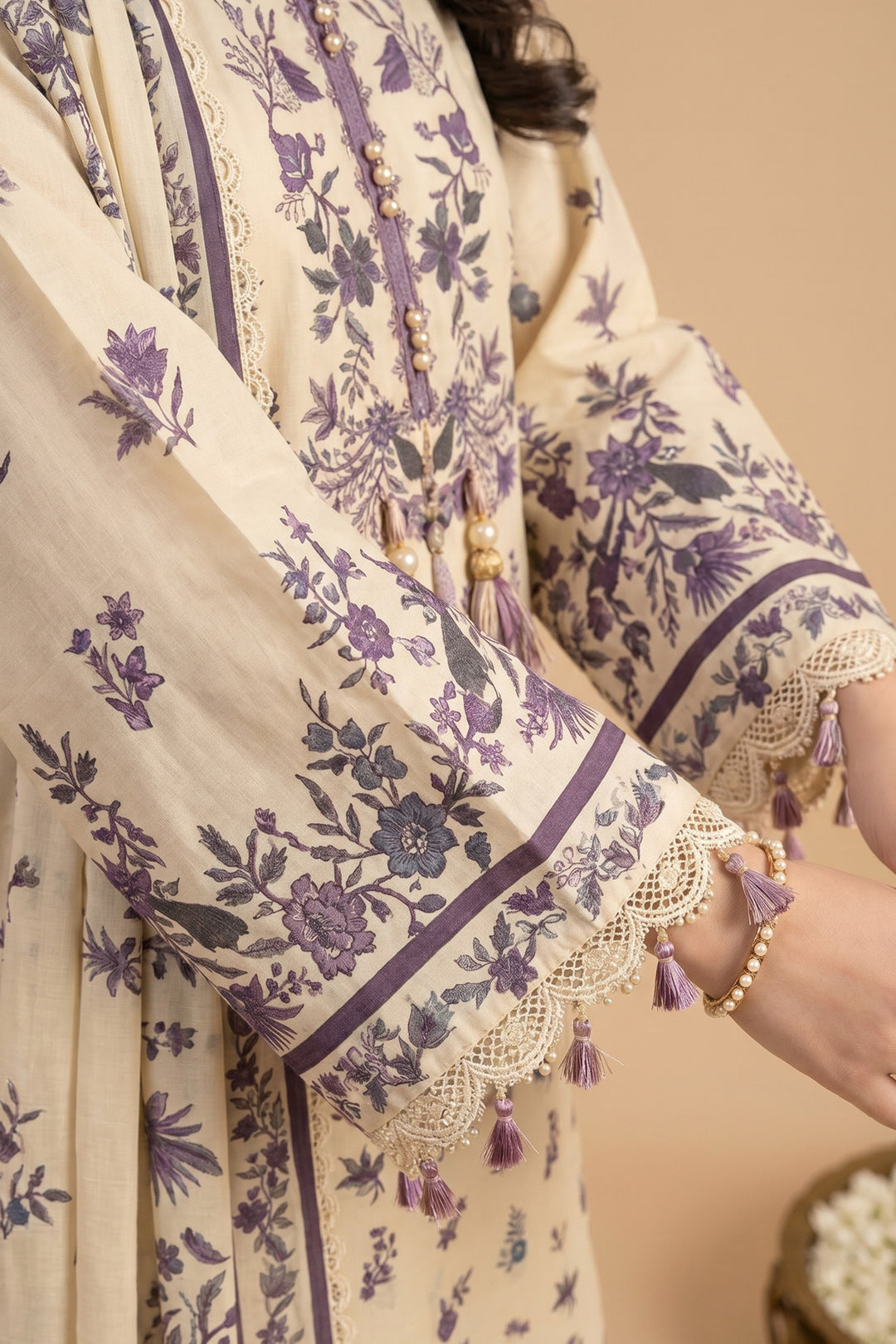 Desert Sand 3 Piece Unstitched Premium Printed Lawn