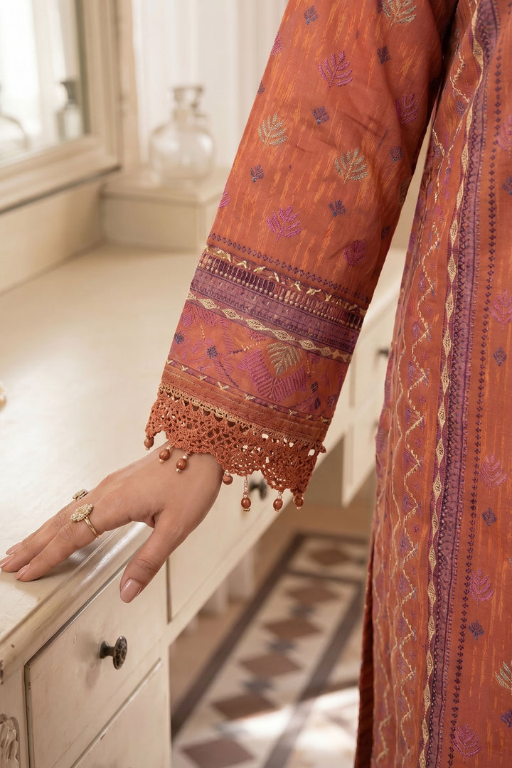 Terracotta 3 Piece Unstitched Premium Printed Lawn