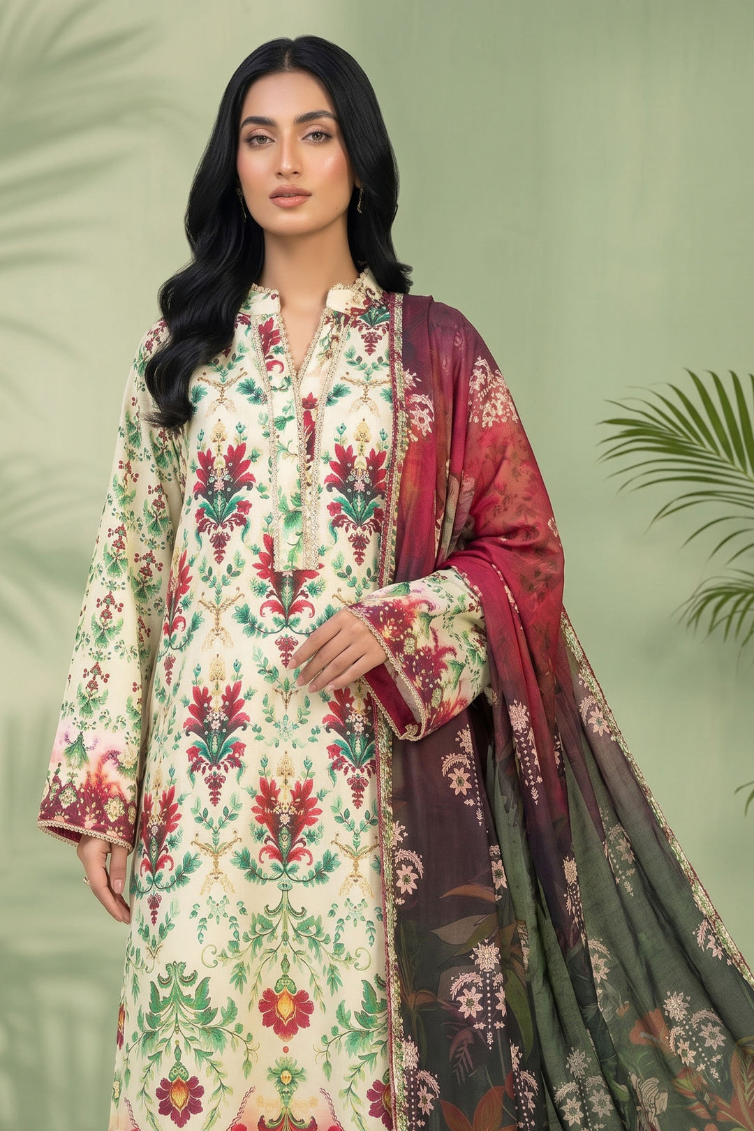 3 Piece Unstitched Multi Premium Linen