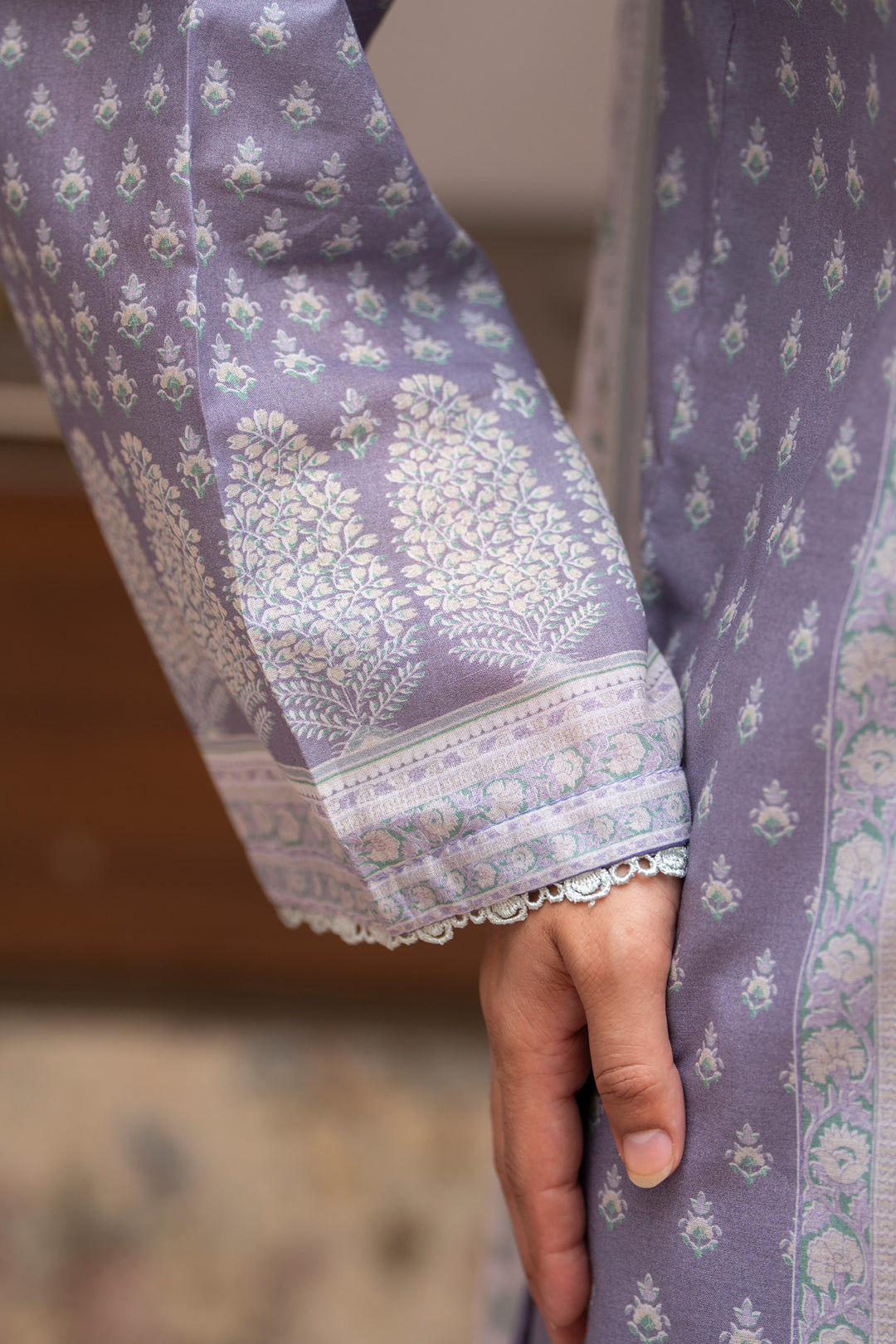 3 Pcs Unstitched Grey Lawn - SU25V24-S1 - JACQUARD CLOTHING