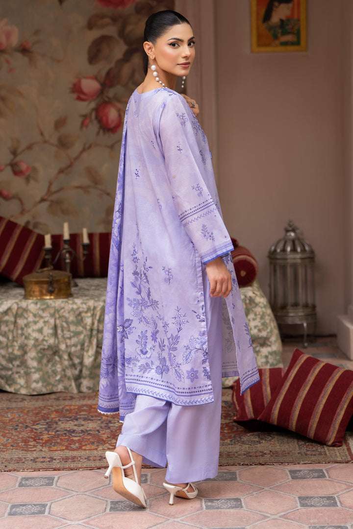 3 Pcs Unstitched Lavender Lawn - SU25V22-S1 - JAQUARD CLOTHING