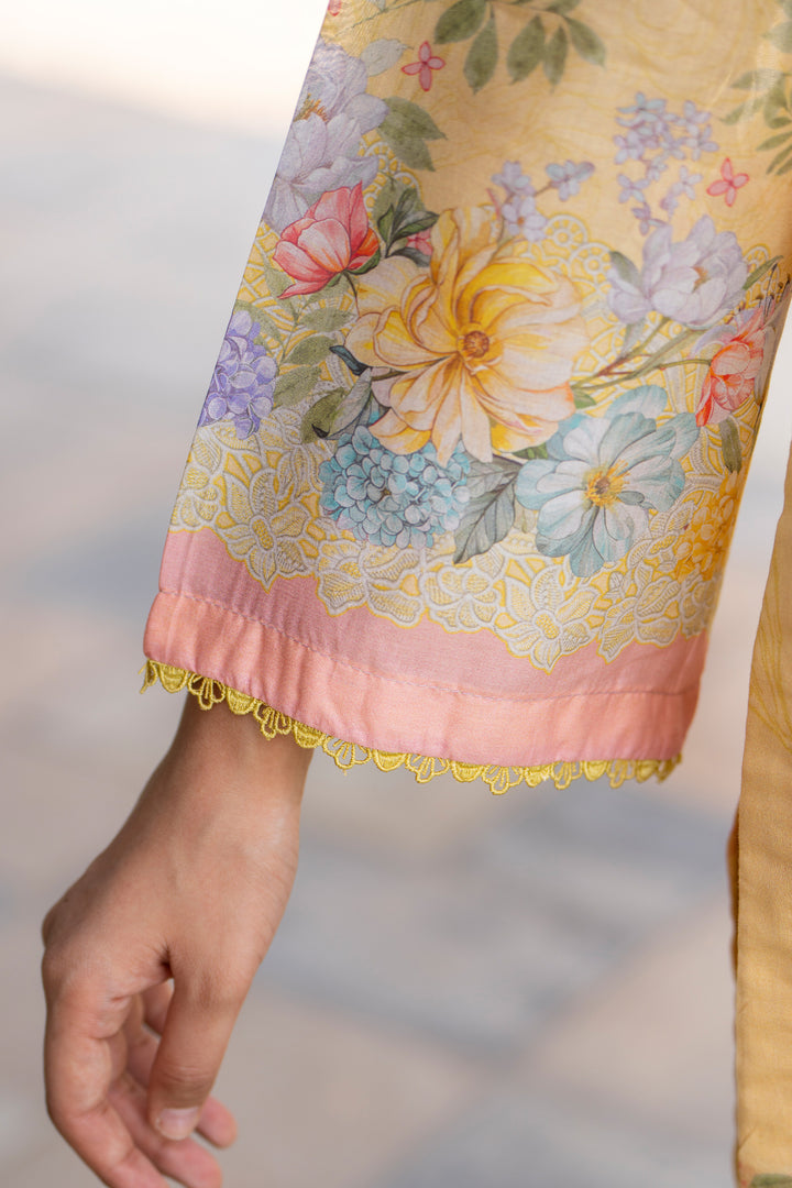 3 Pcs Unstitched Lemon Lawn - SU25V18-S3 - JACQUARD CLOTHING
