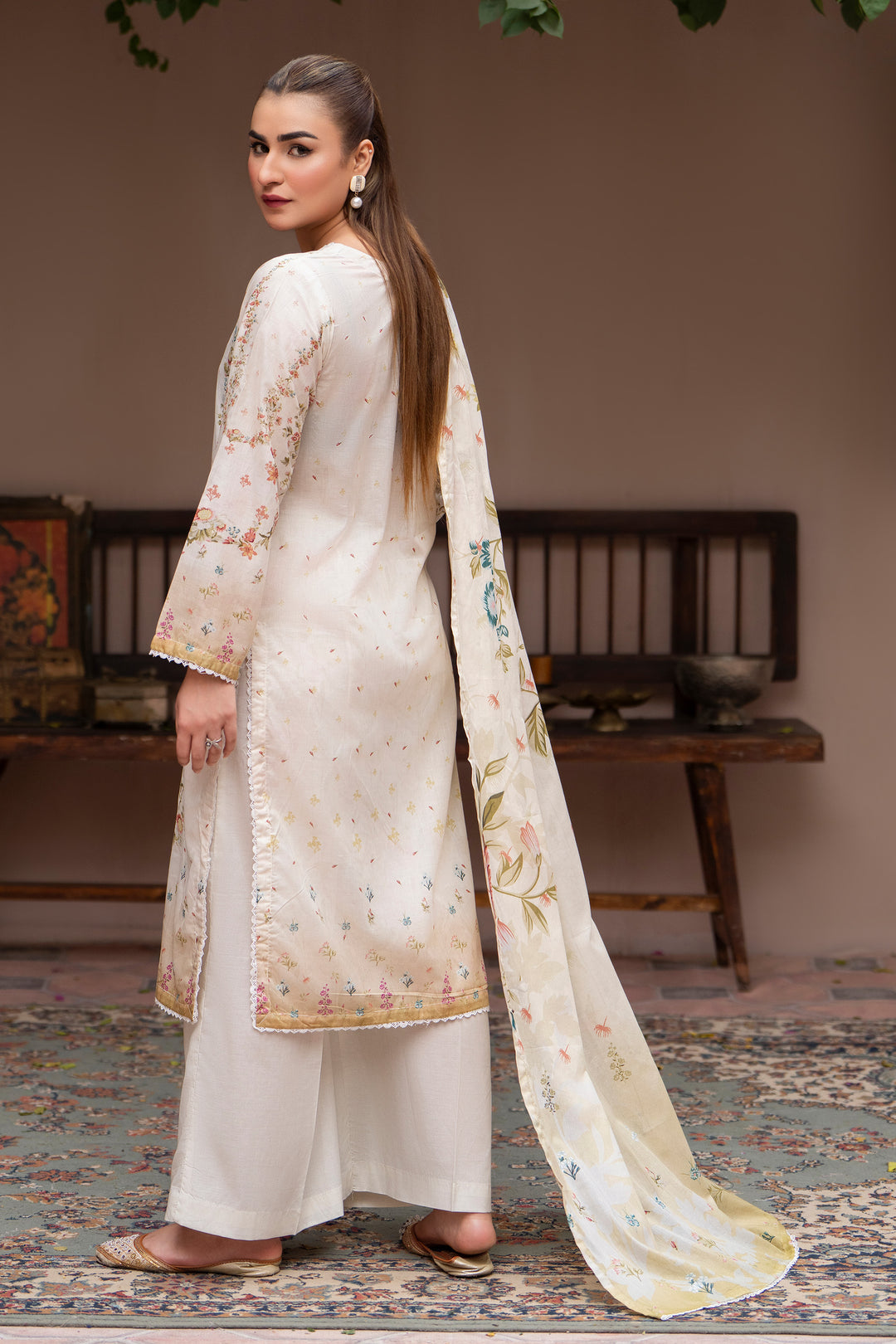 3 Pcs Unstitched Pearl Lawn - SU25V25-S2 - JACQUARD CLOTHING