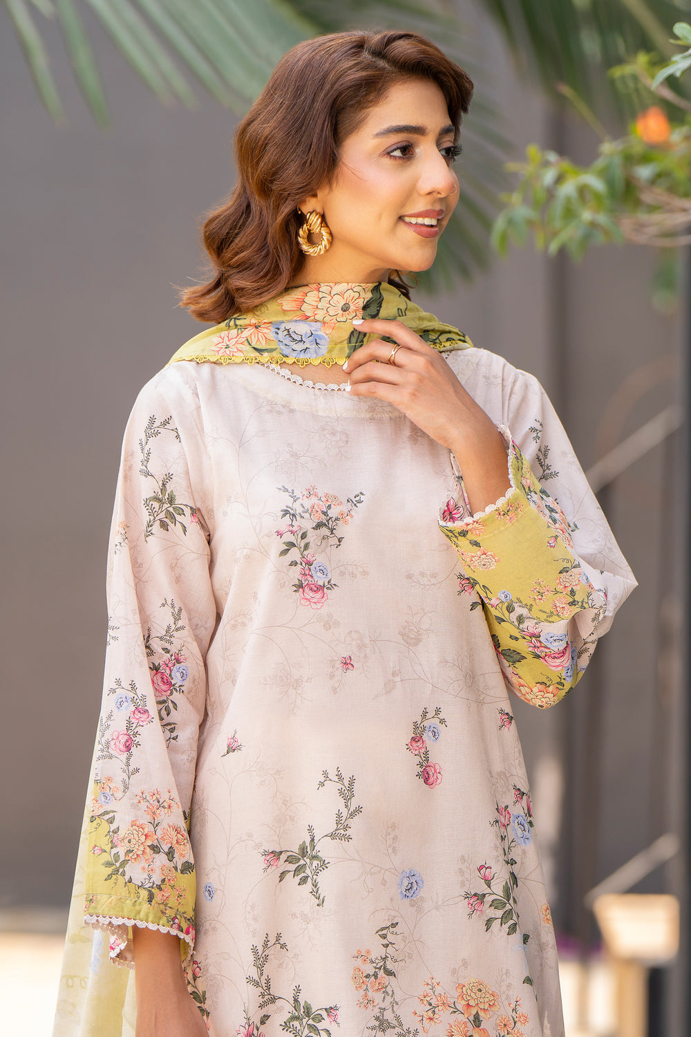 3 Pcs Unstitched Skin Lawn - SU25V18-S9 - JACQUARD CLOTHING