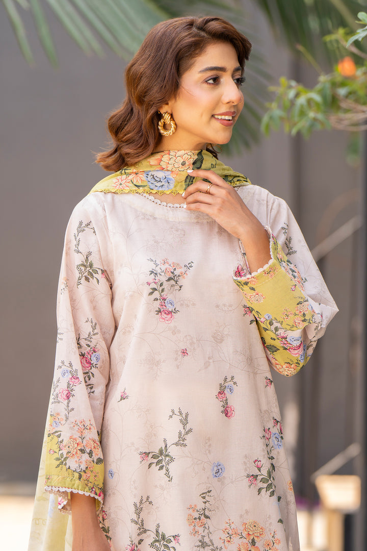 3 Pcs Unstitched Skin Lawn - SU25V18-S9 - JACQUARD CLOTHING