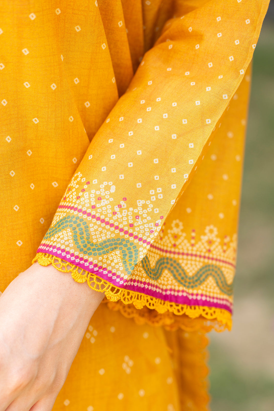 3 Pcs Unstitched Yellow Lawn - SU25V17-S5 - JACQUARD CLOTHING