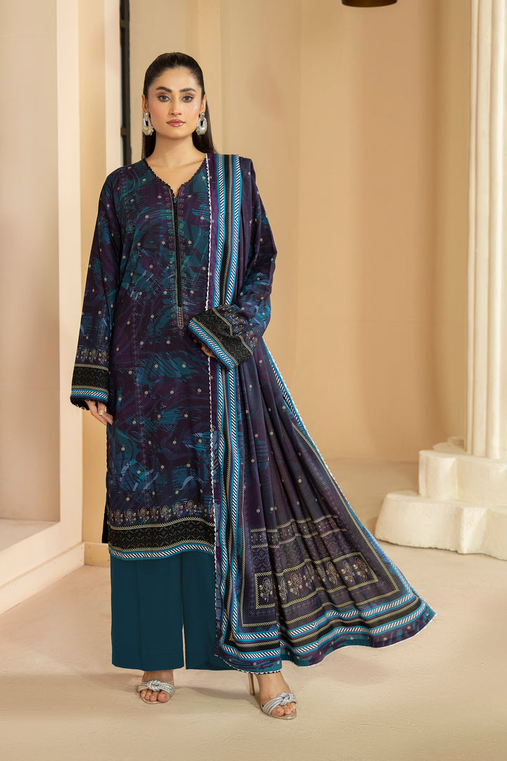 3 Piece Unstitched Bleached Cedar Premium Linen