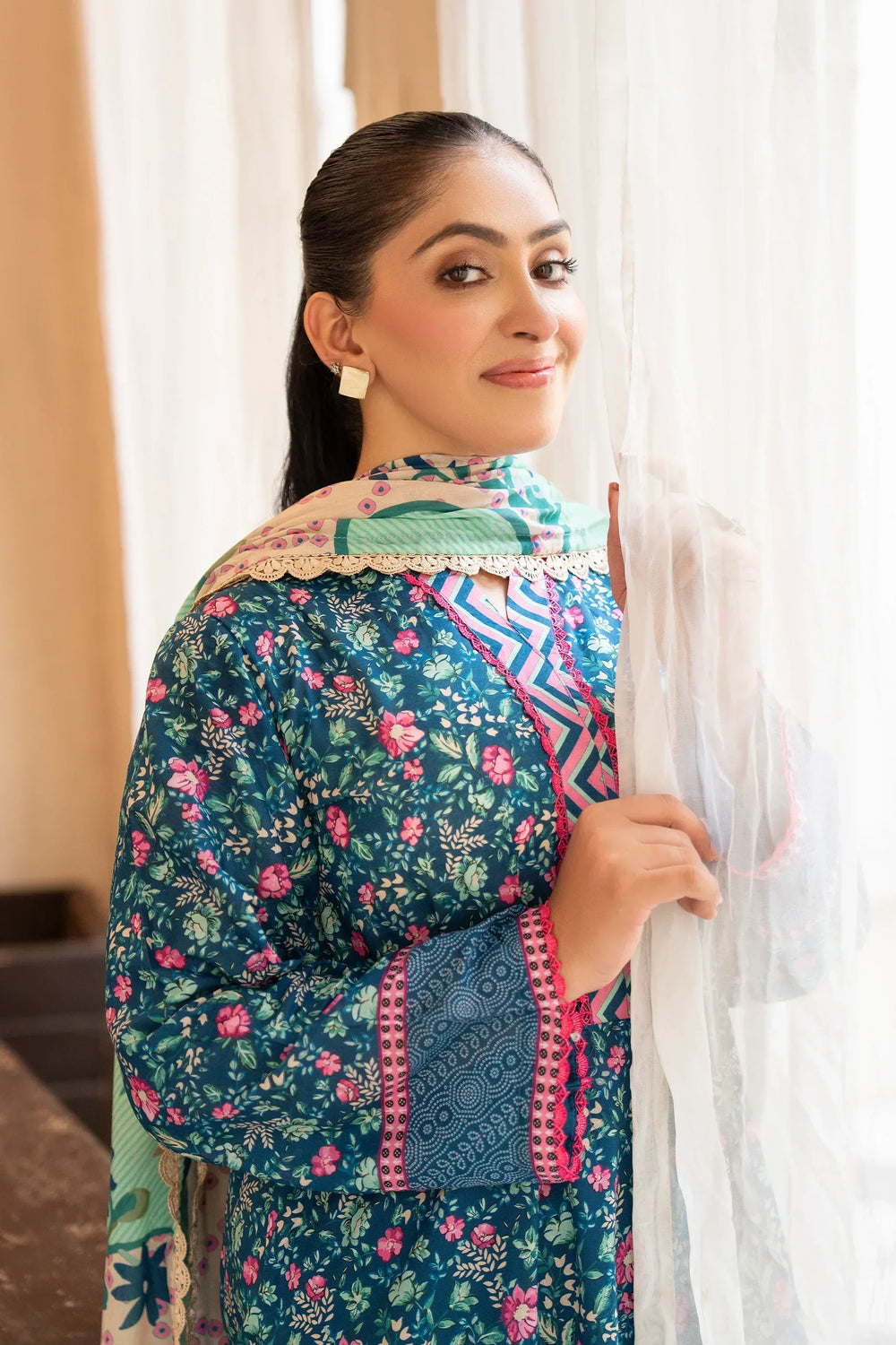 3 Piece Unstitched Cadet Premium Printed Lawn Suit - Jacquard Clothing Summer 2026