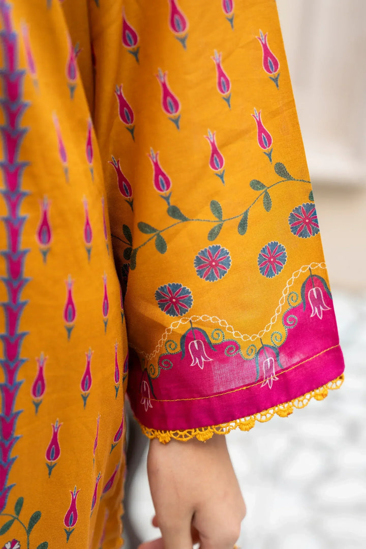 3 Piece Unstitched Copper Premium Printed Lawn - Jacquard Clothing