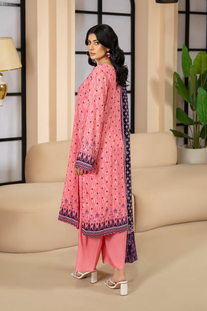 3 Piece Unstitched Geraldine Premium Linen