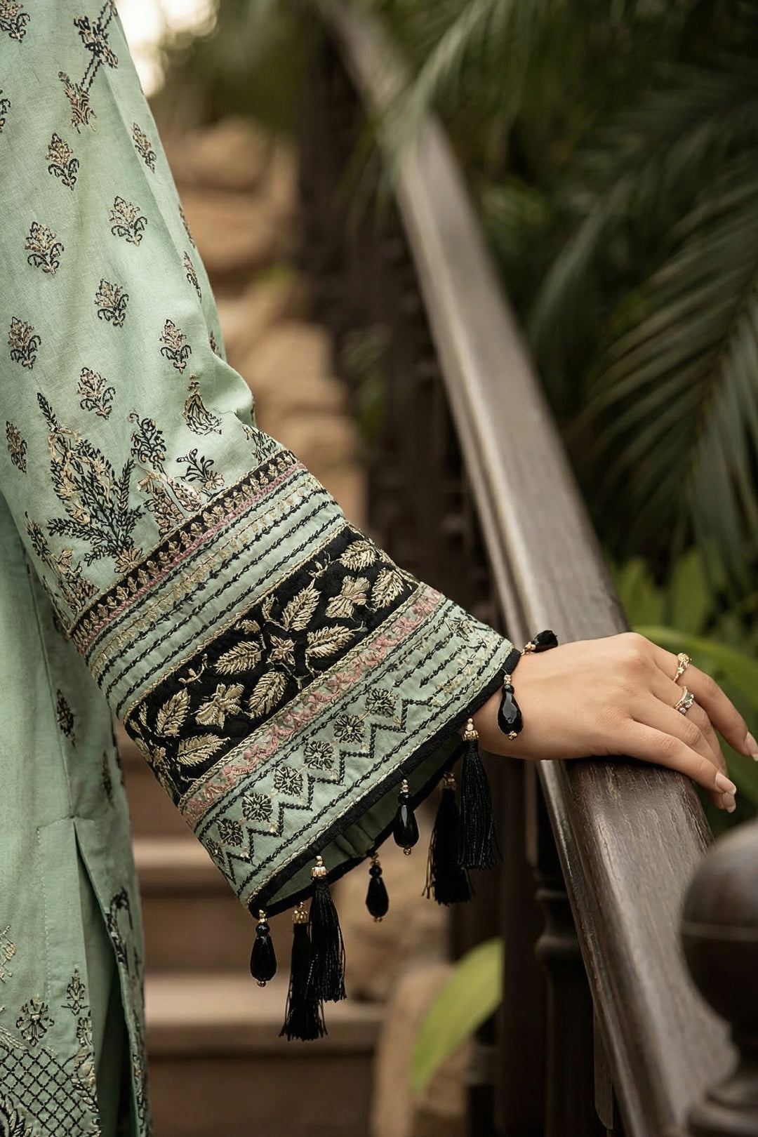 3 Piece Unstitched Laurel Green Premium Printed Lawn Suit By Jacquard Clothing Summer 2026 Collection