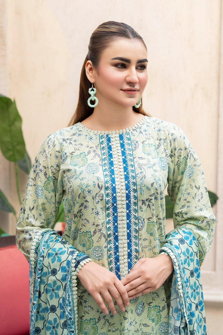 3 Piece Unstitched Pastel Premium Printed Lawn Suit - Jacquard Summer 2026